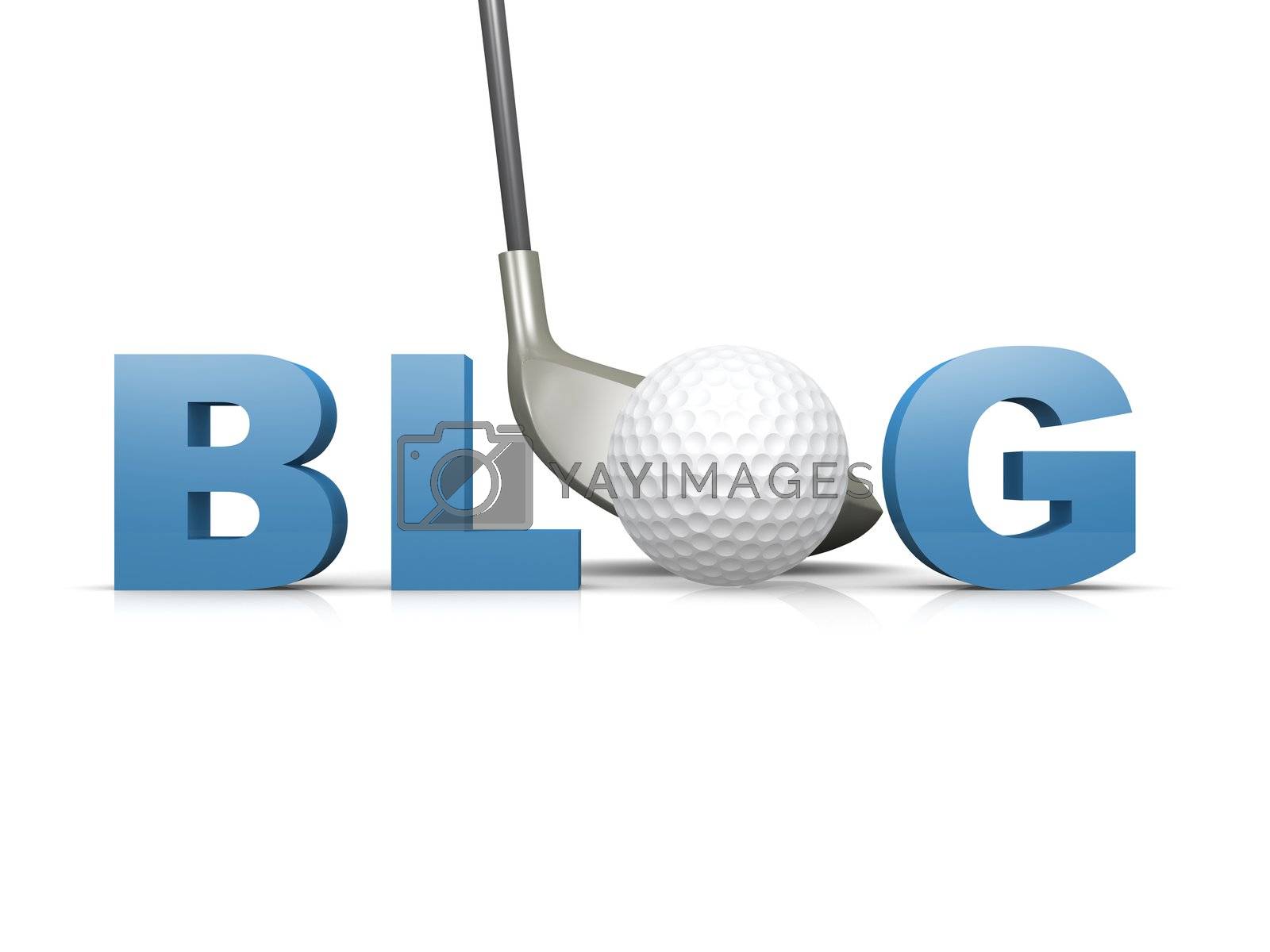 Royalty free image of Golf Blog by 3pod