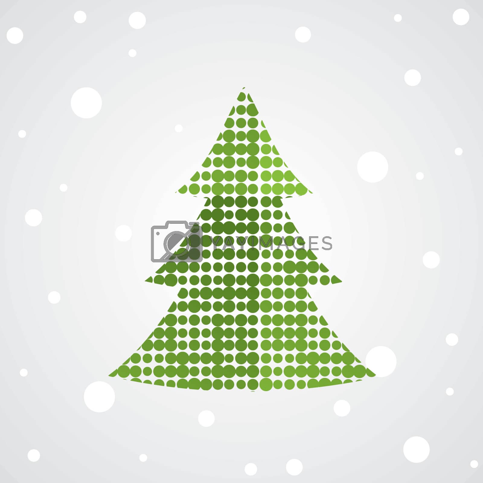 Royalty free image of Christmas tree . Vector illustration by shekoru