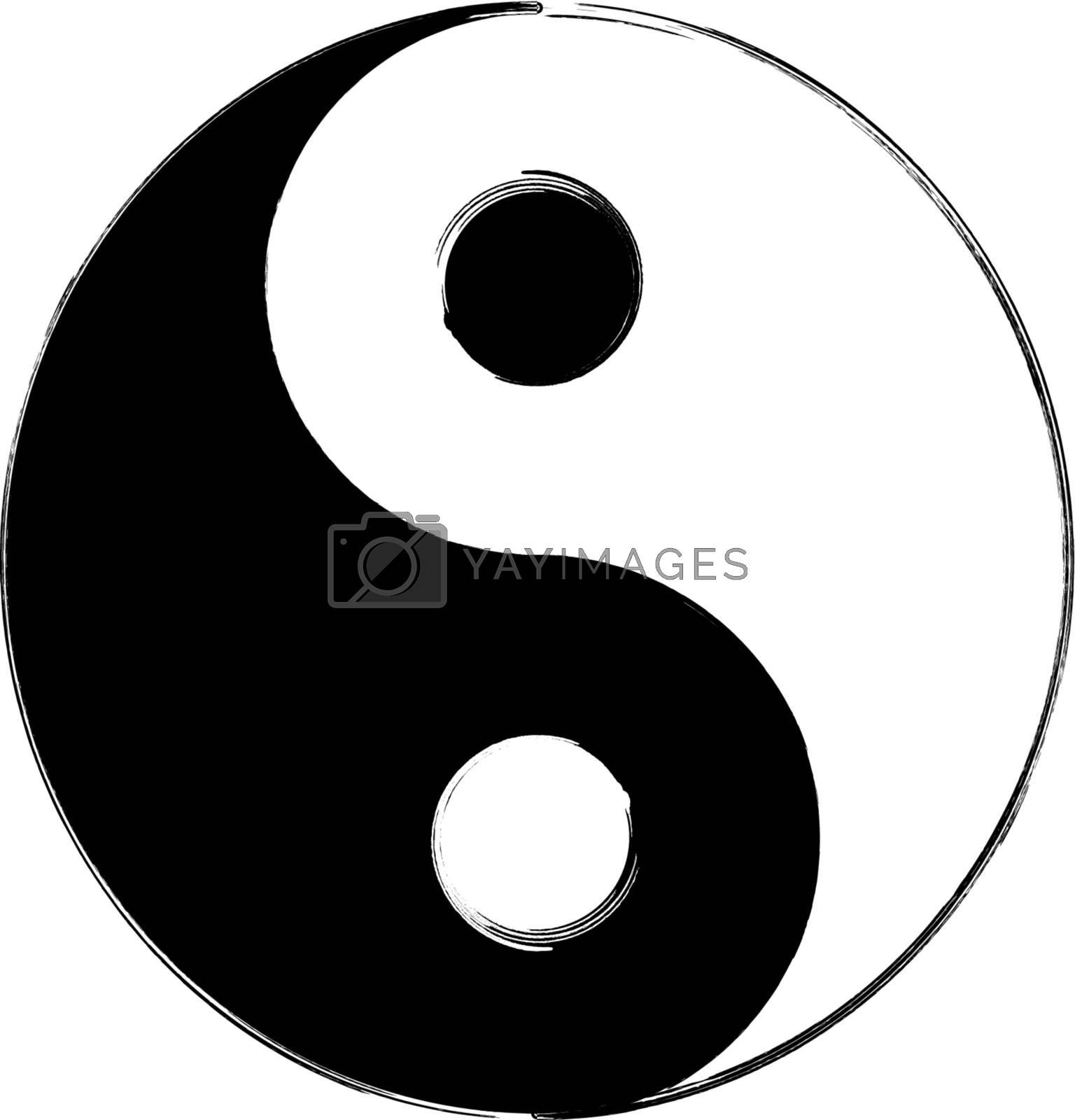 Royalty free image of Artistic yin-yang symbol by Diversphoto