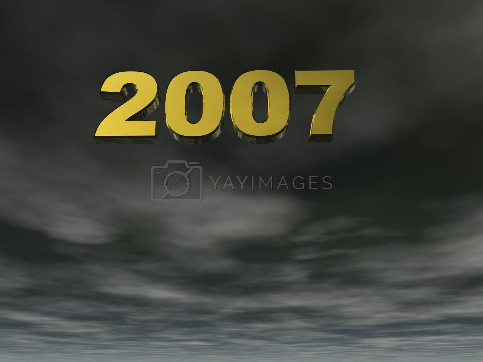 Royalty free image of 2007 by drizzd