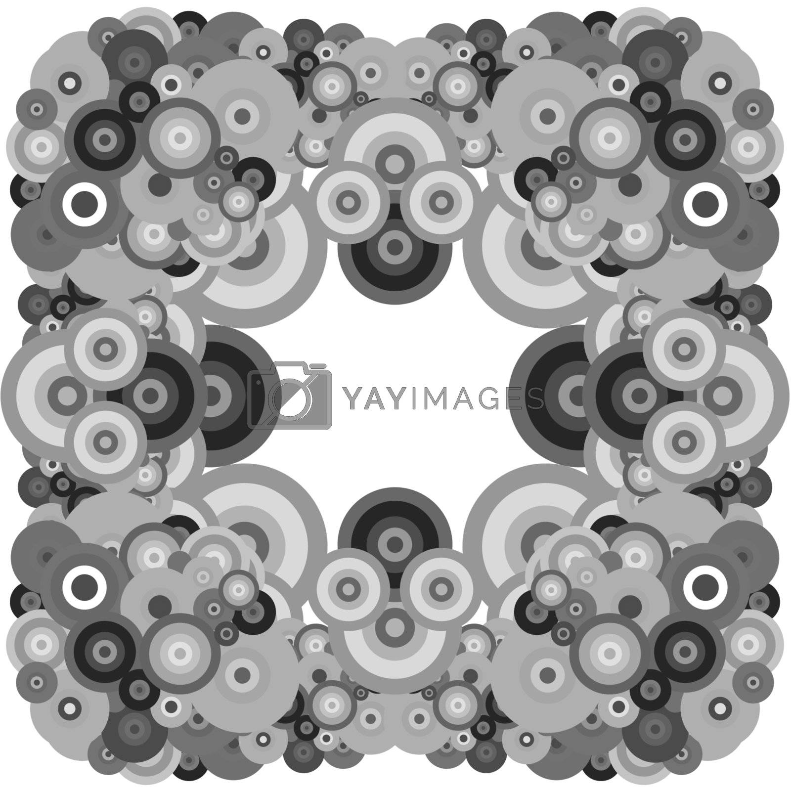 Royalty free image of Abstract monochrome vector illustration by Nobilior