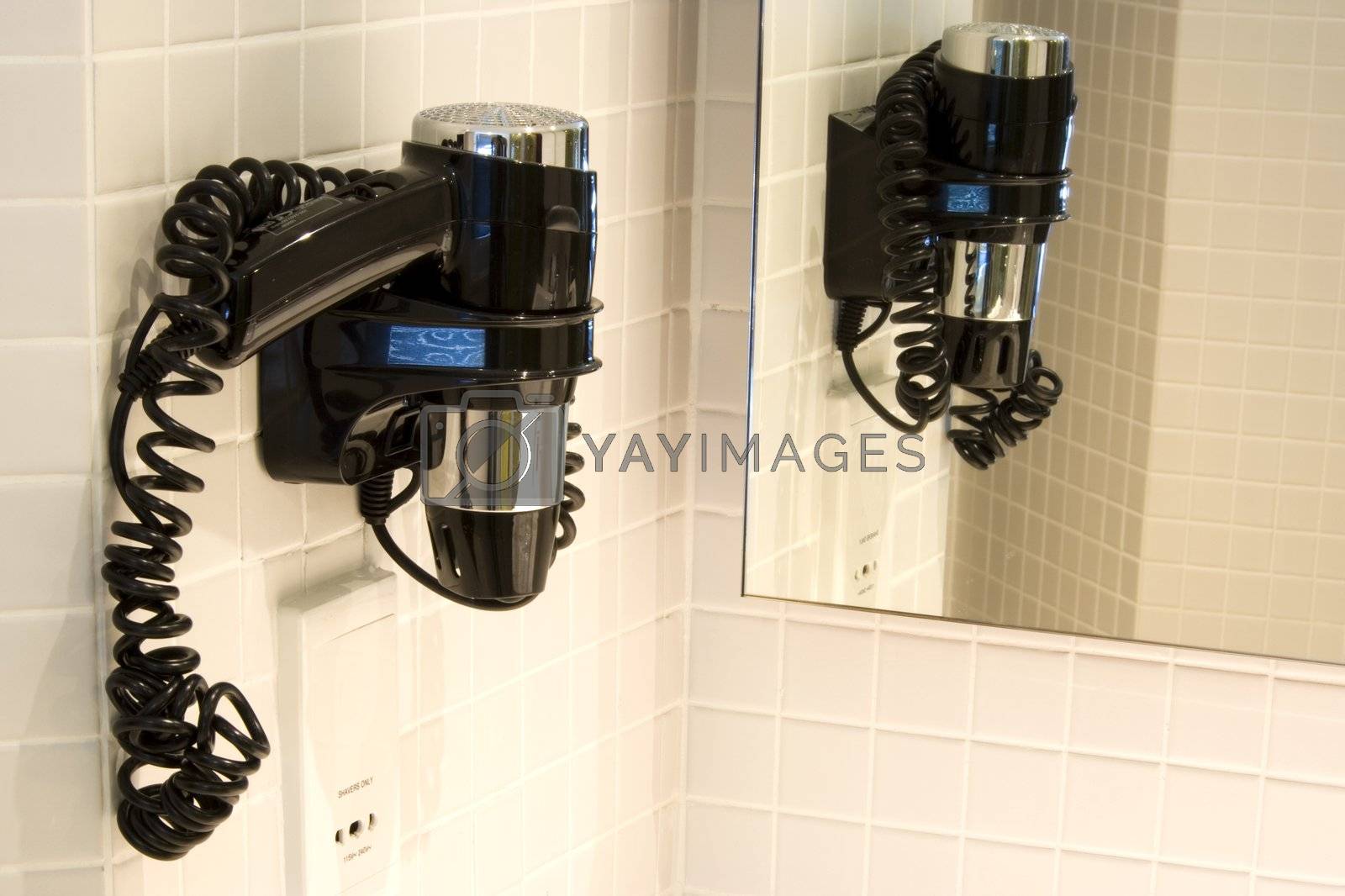 Royalty free image of Hair Dryer in Bathroom by shariffc