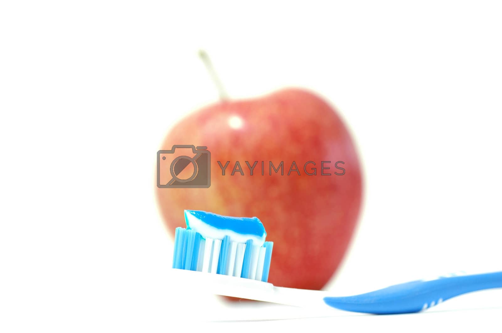 Royalty free image of A Toothbrush with Toothpaste by Bestpictures