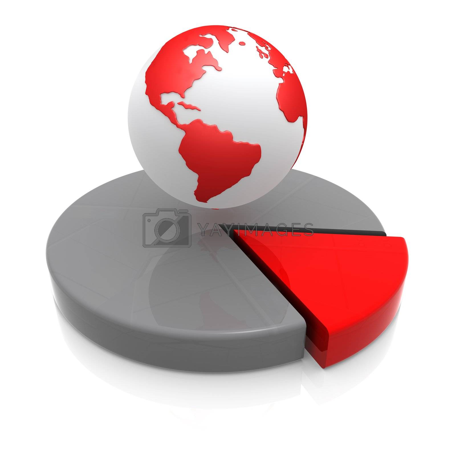Royalty free image of World Percentage by 3pod