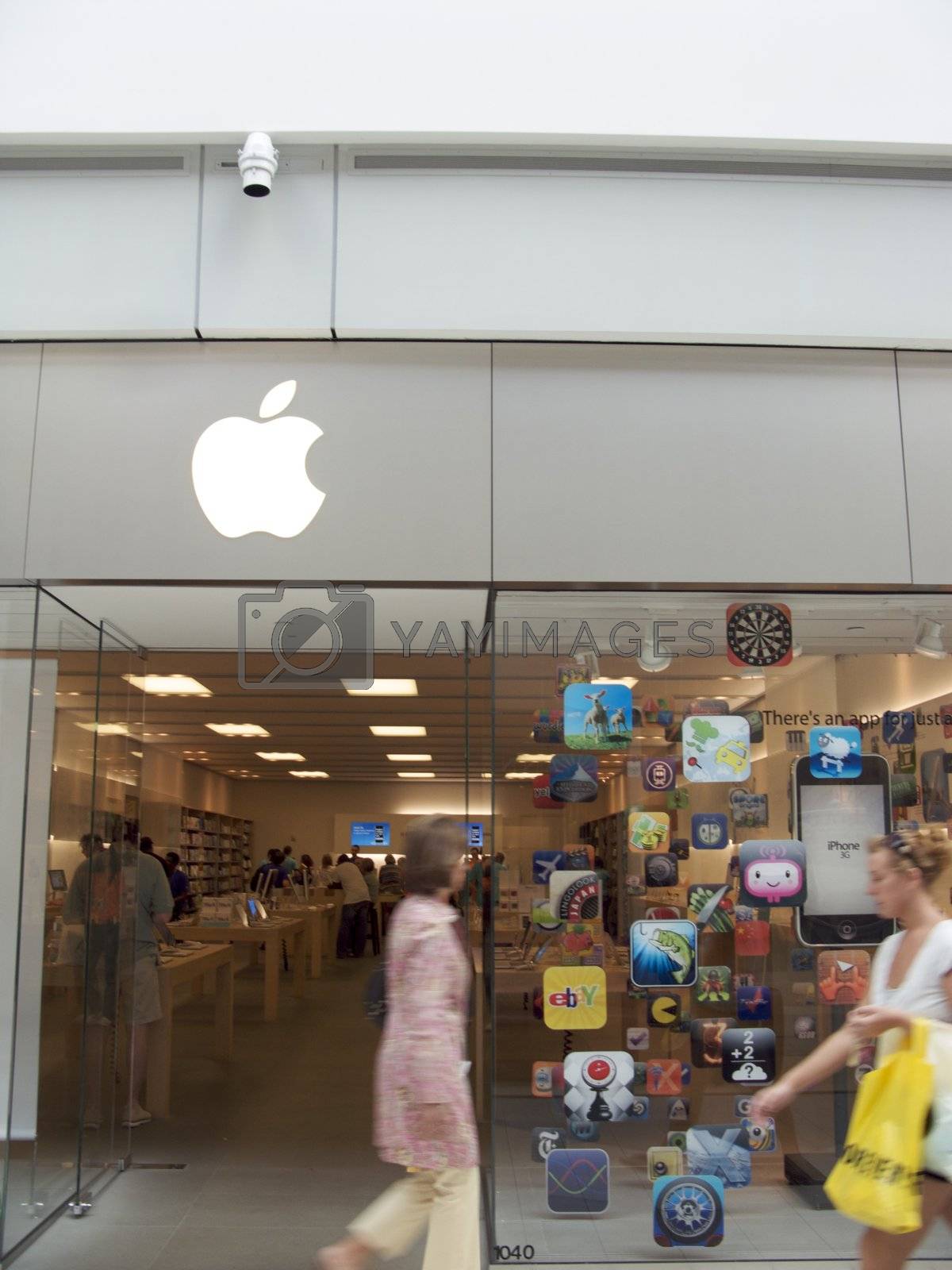 Royalty free image of Apple Store at Mall by jedphoto