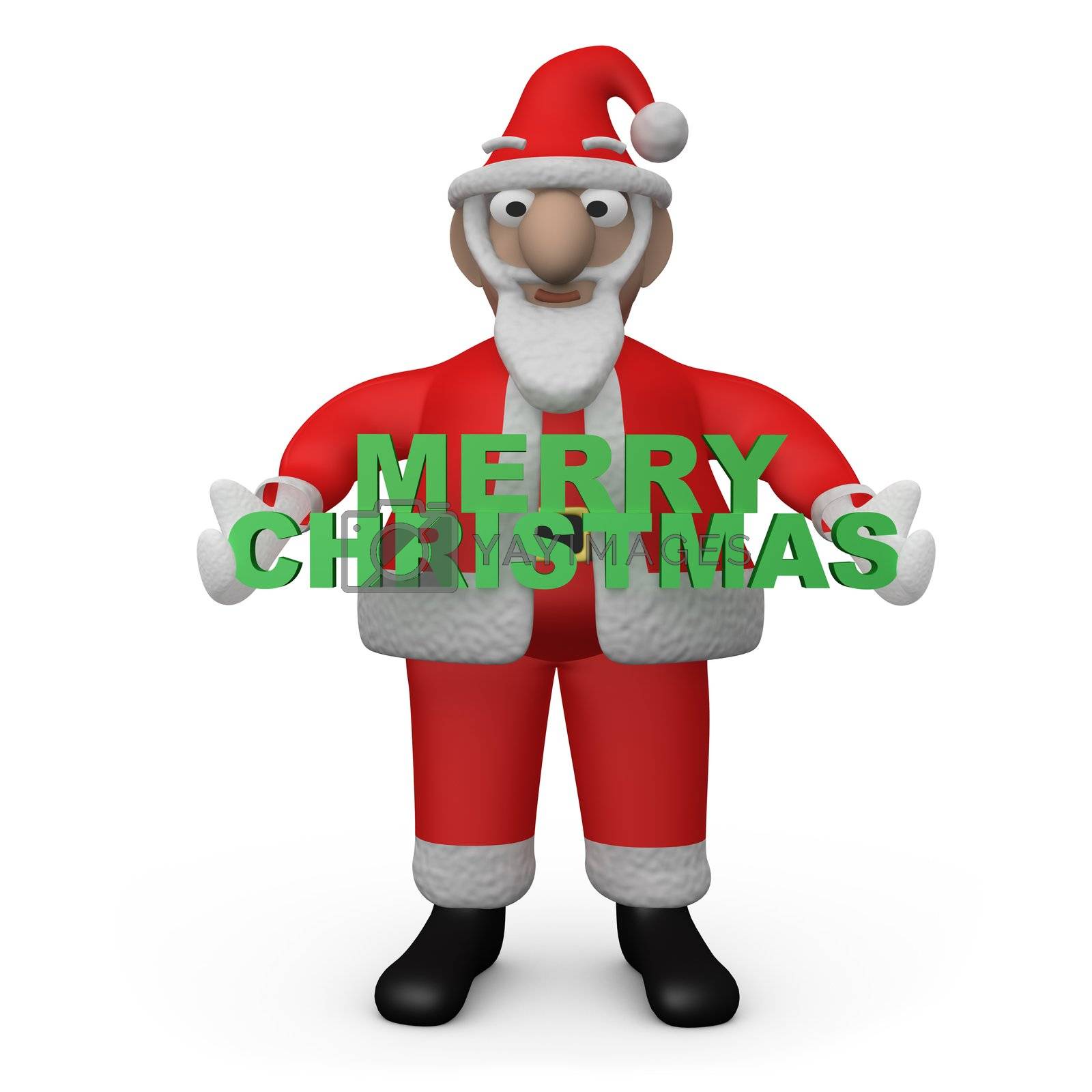 Royalty free image of Merry Christmas Santa by 3pod