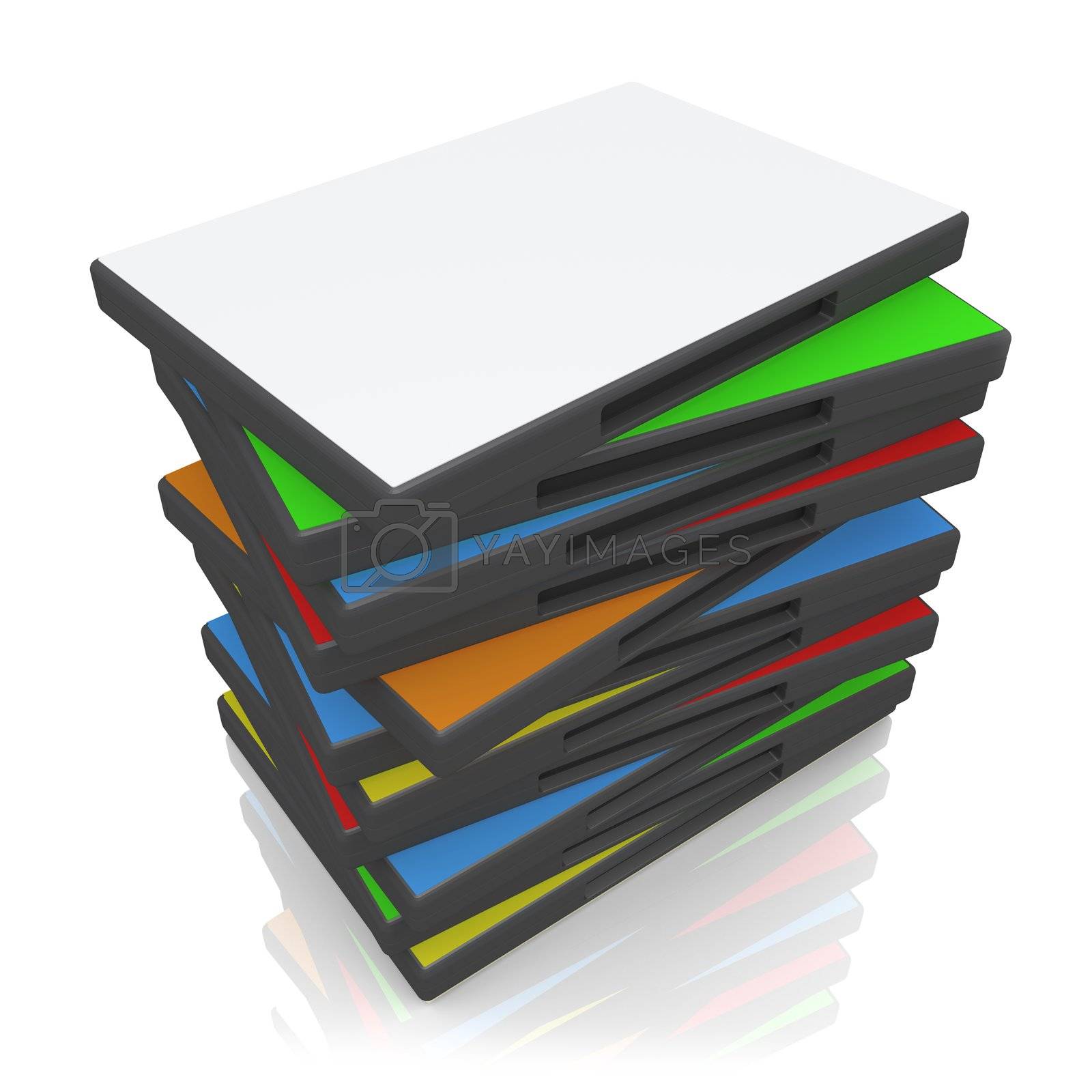 Royalty free image of DVD Cases by 3pod