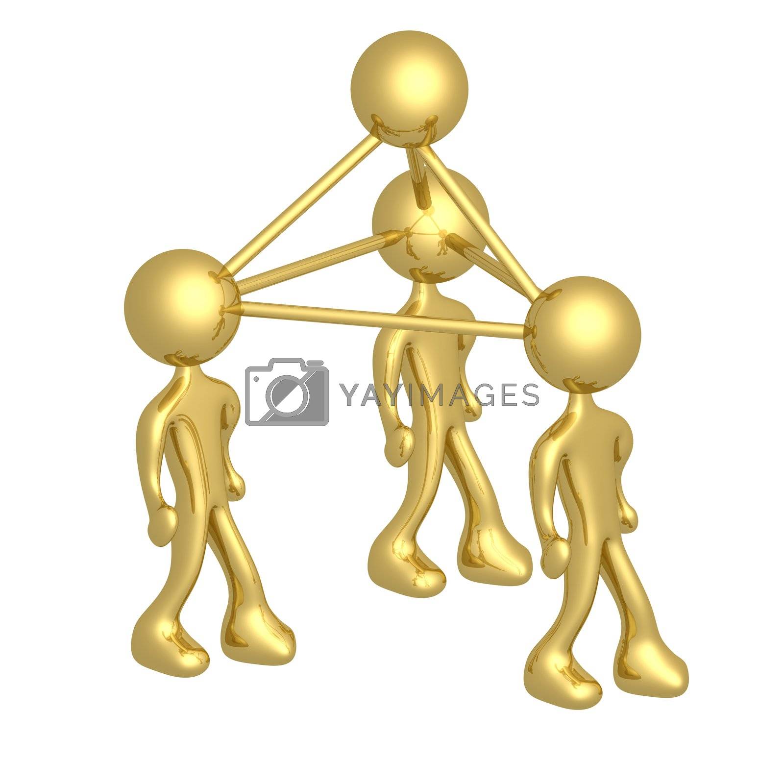 Royalty free image of Molecule People by 3pod