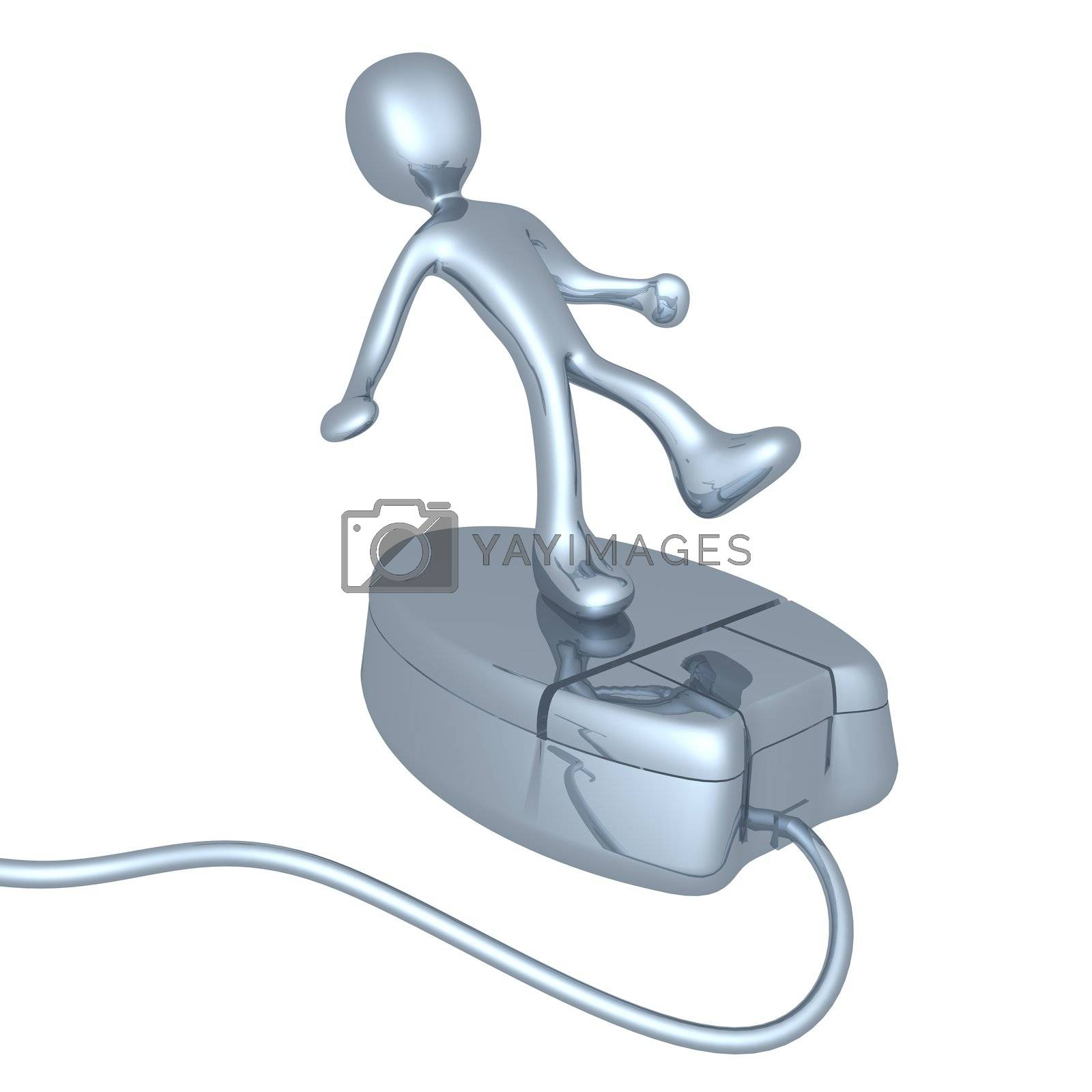 Royalty free image of Person On Mouse by 3pod