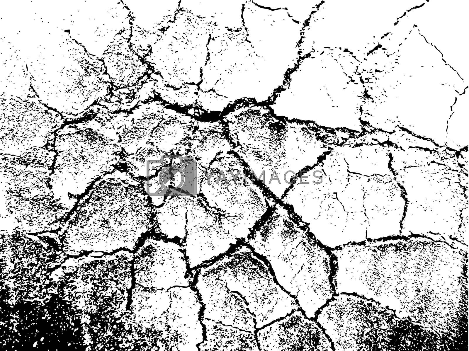 Royalty free image of cracked ground by kjpargeter