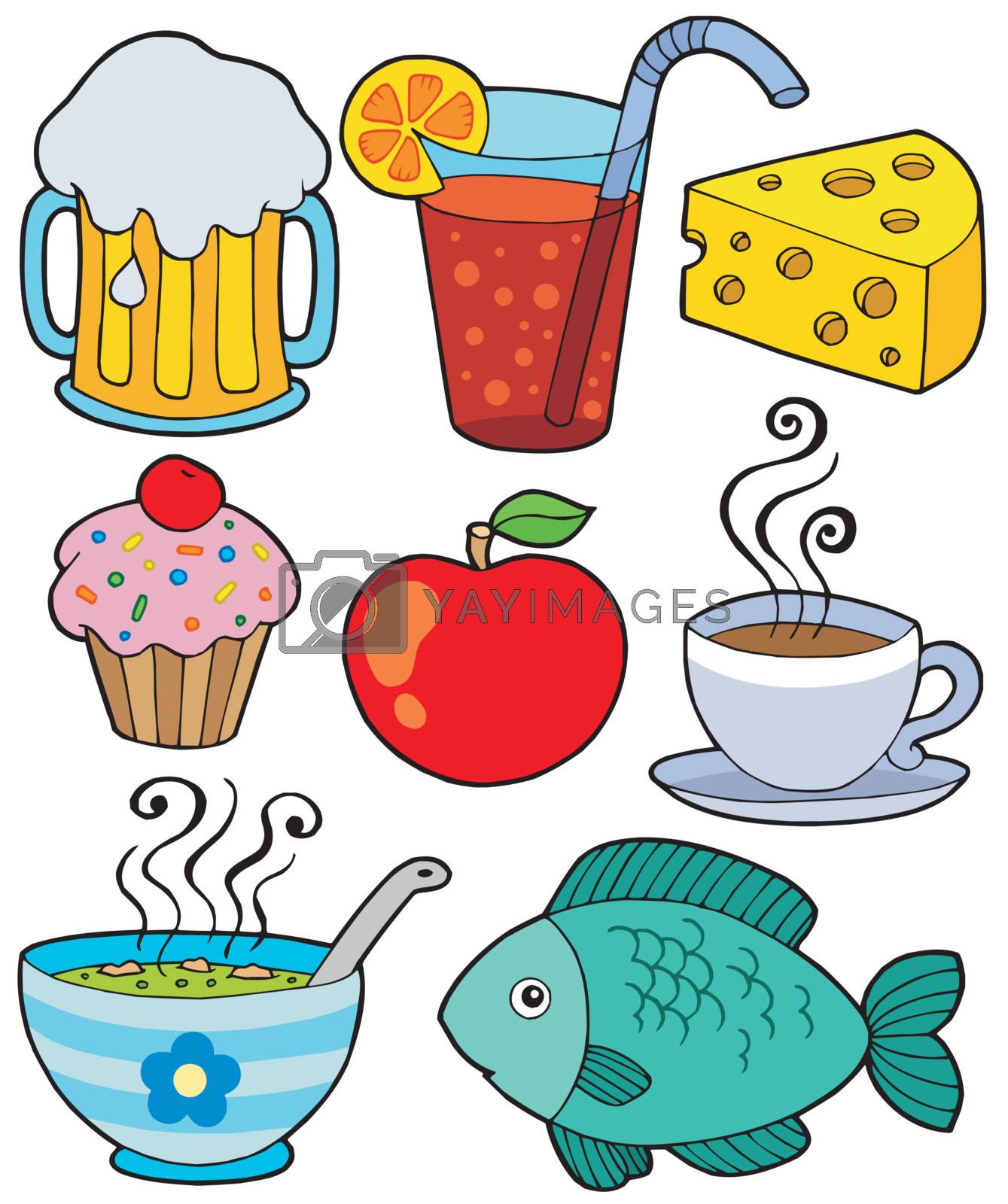 Royalty free image of Food and drink collection 1 by clairev