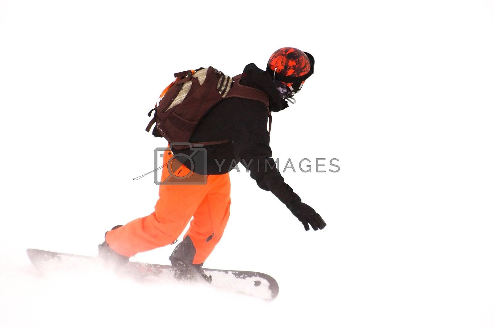 Royalty free image of snowboarder by twieja
