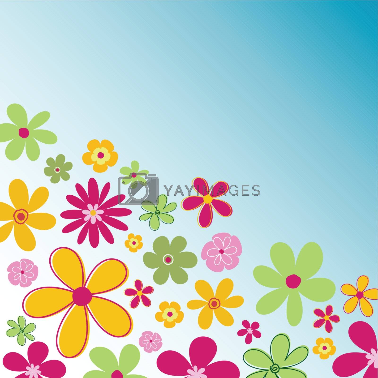 Royalty free image of Floral abstract background by kjpargeter