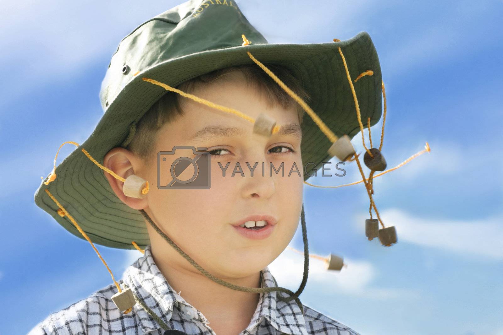 | Australian Boy in cork hat by lovleah