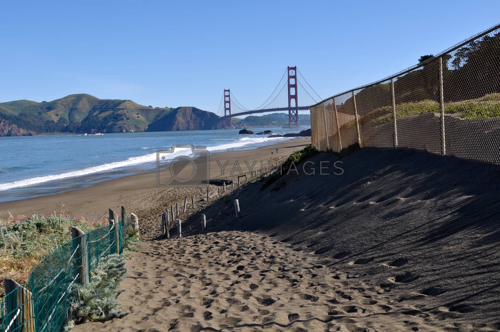 Royalty free image of San Francisco Golden Gate Bridge Baker Beach by bbourdages