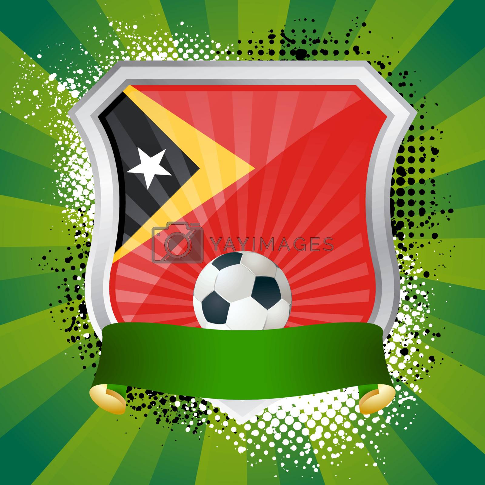 Royalty free image of Shield with flag of Timor-Leste by Petrov_Vladimir