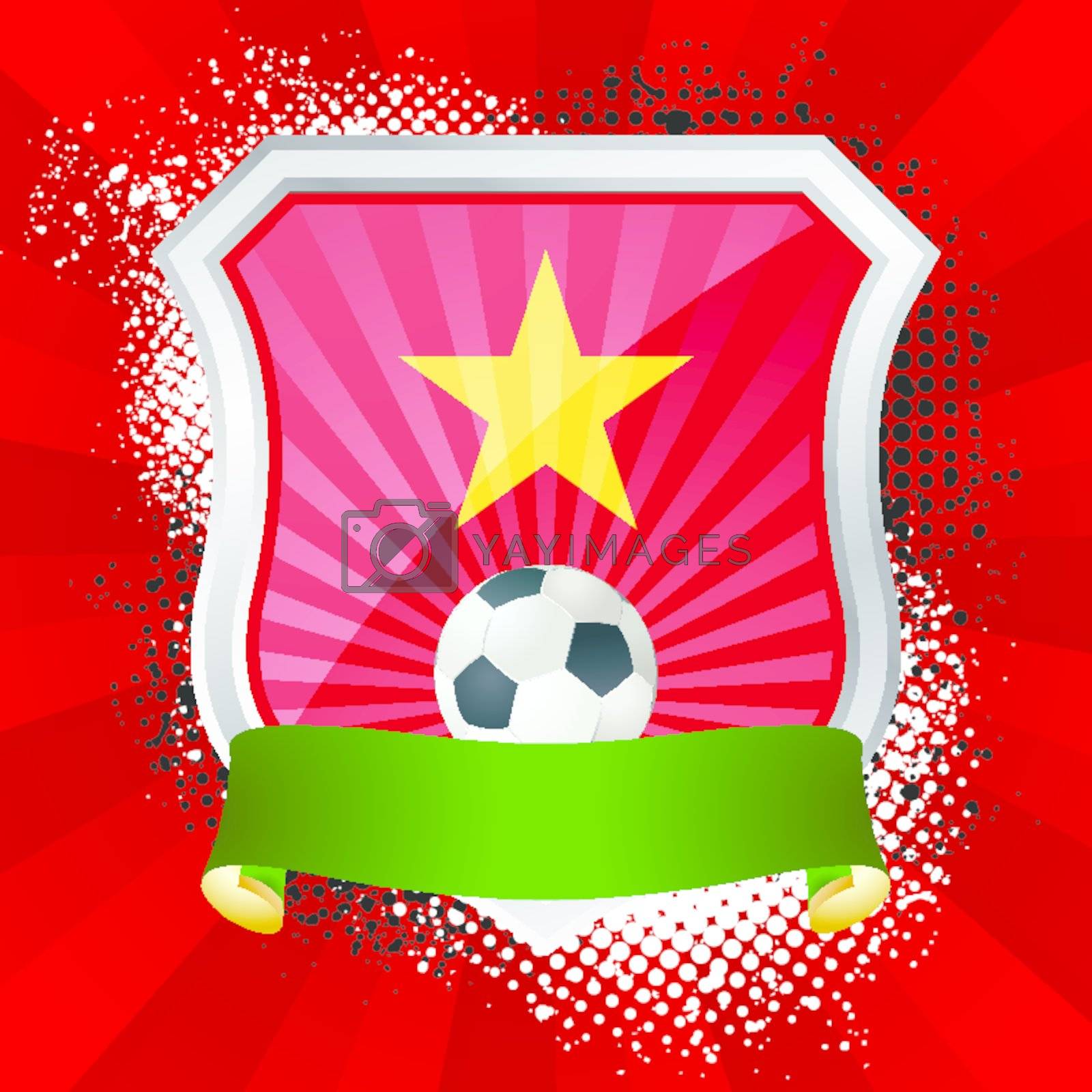 Royalty free image of Shield with flag of Vietnam by Petrov_Vladimir
