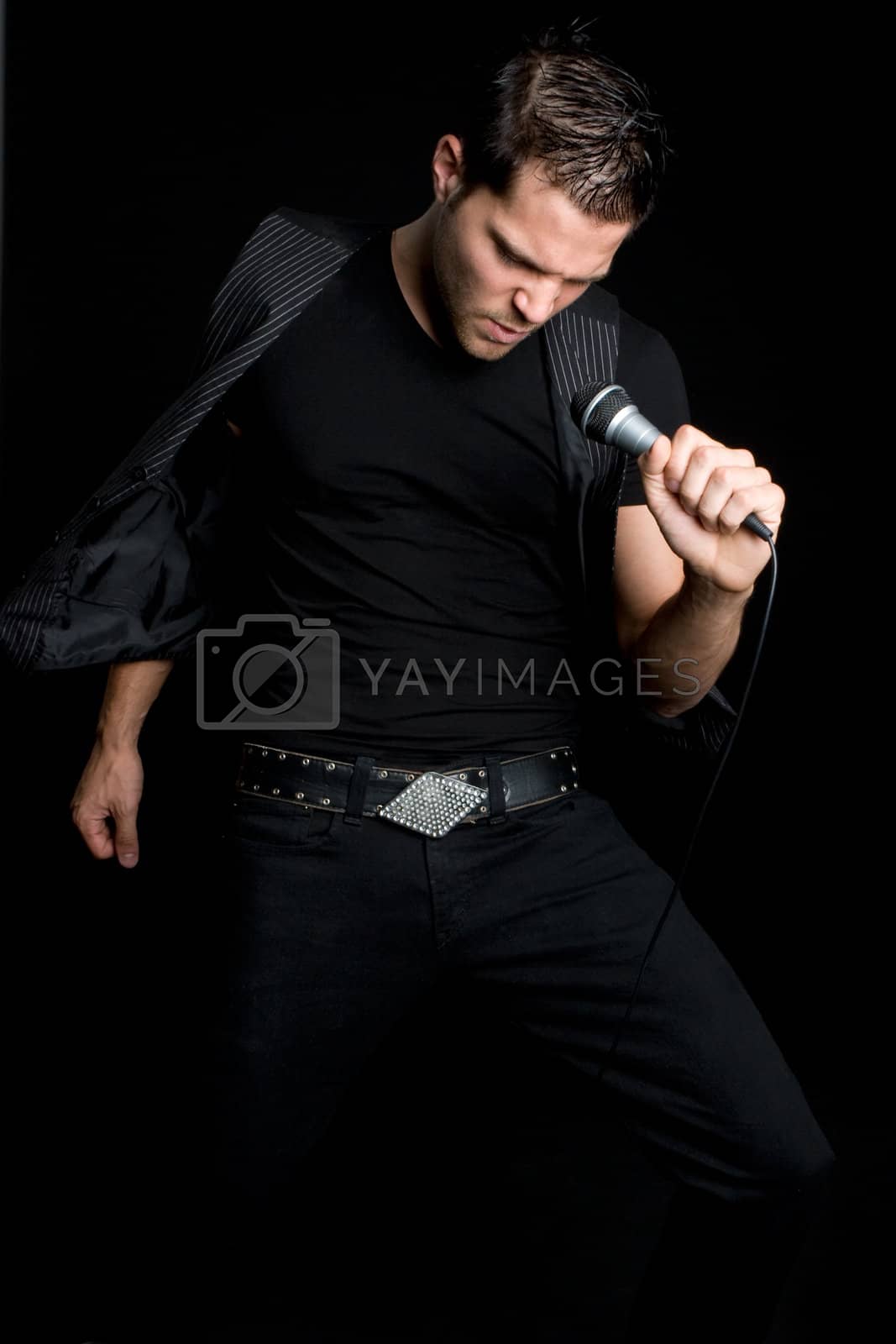 Royalty free image of Singing Man by keeweeboy