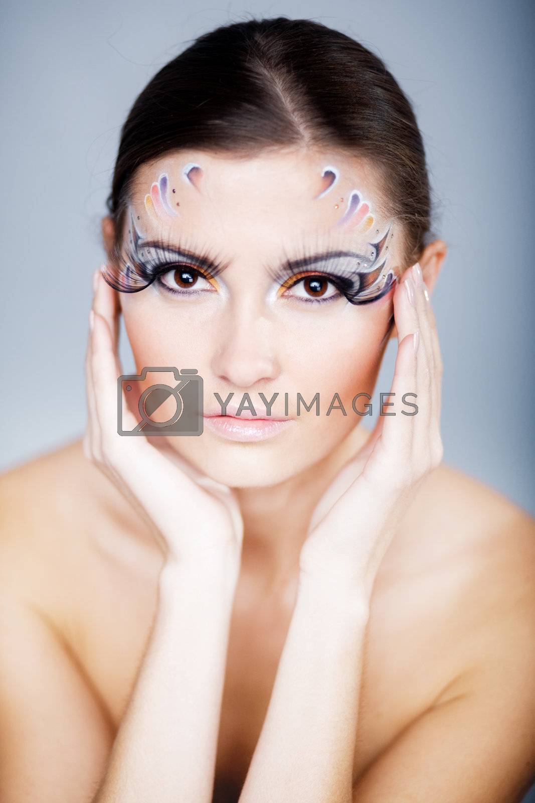 Royalty free image of Beautiful face art by alenkasm