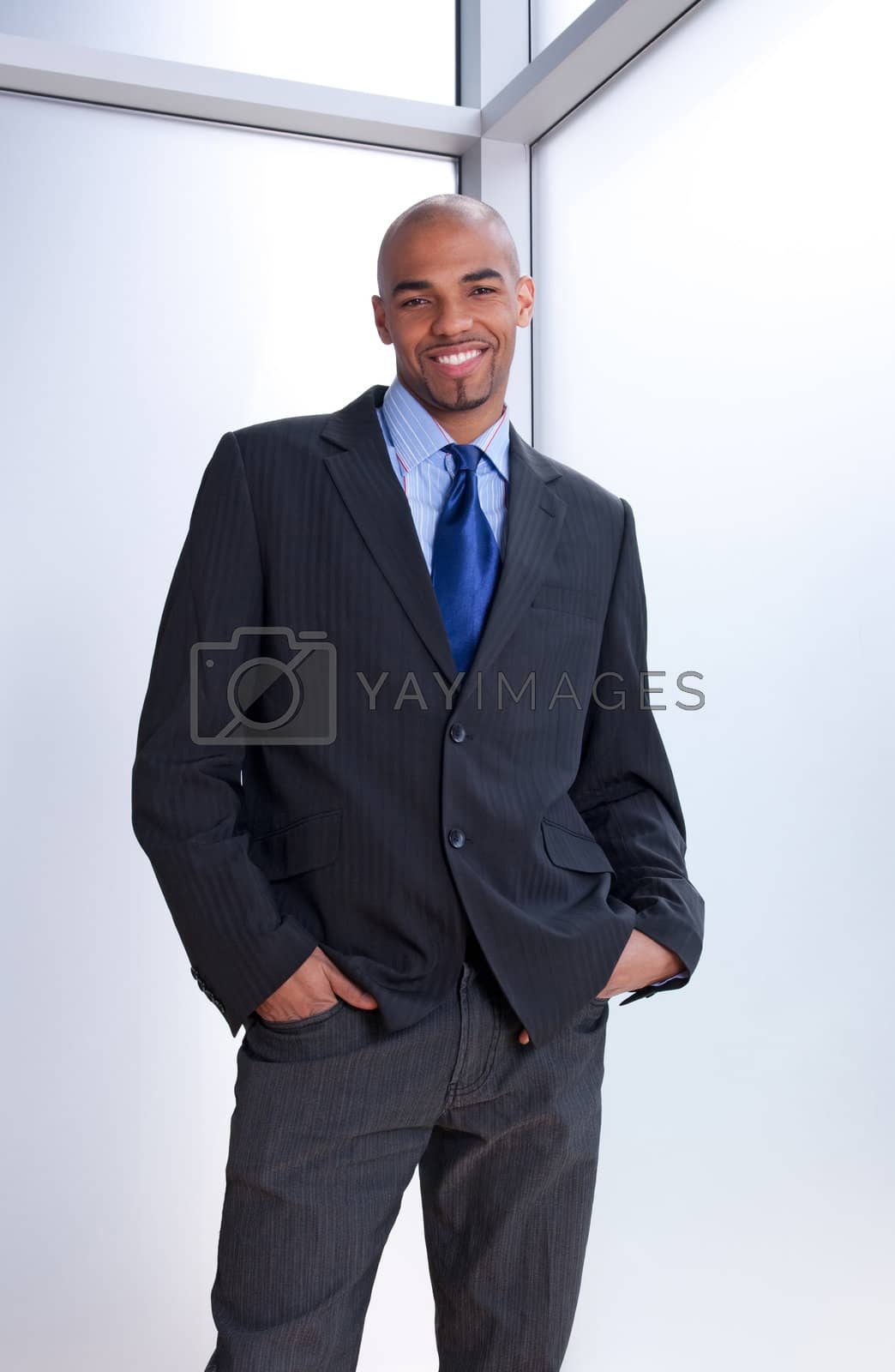 Royalty free image of Good-looking smiling businessman by anikasalsera