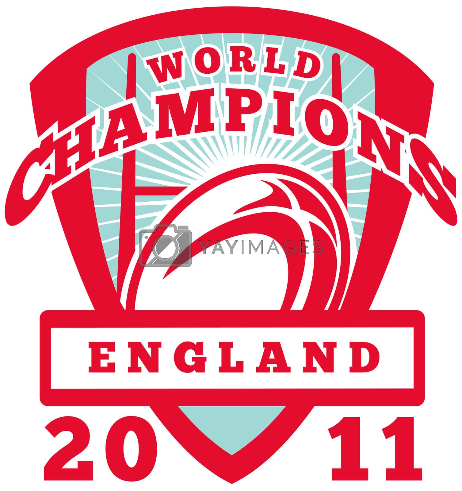 Royalty free image of Rugby ball England World Champions 2011 by patrimonio