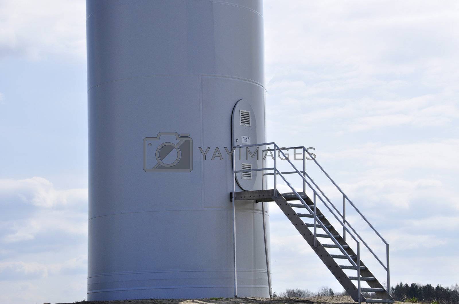 Royalty free image of wind turbine by Brejeq