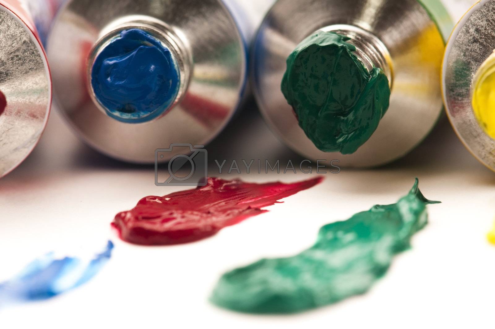 Royalty free image of mixing paints. background  by joannawnuk