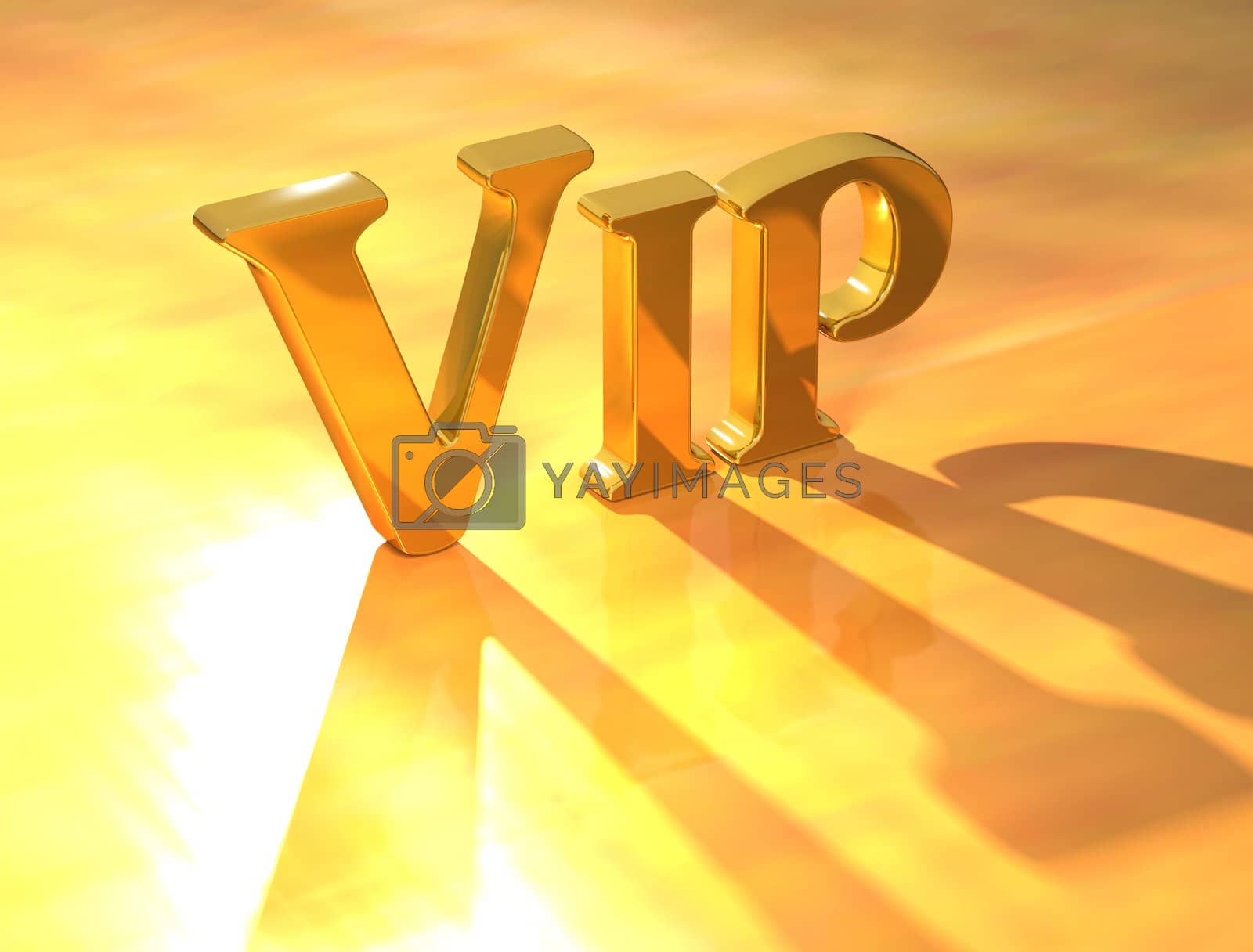 Royalty free image of Vip Gold Text by mariusz_prusaczyk