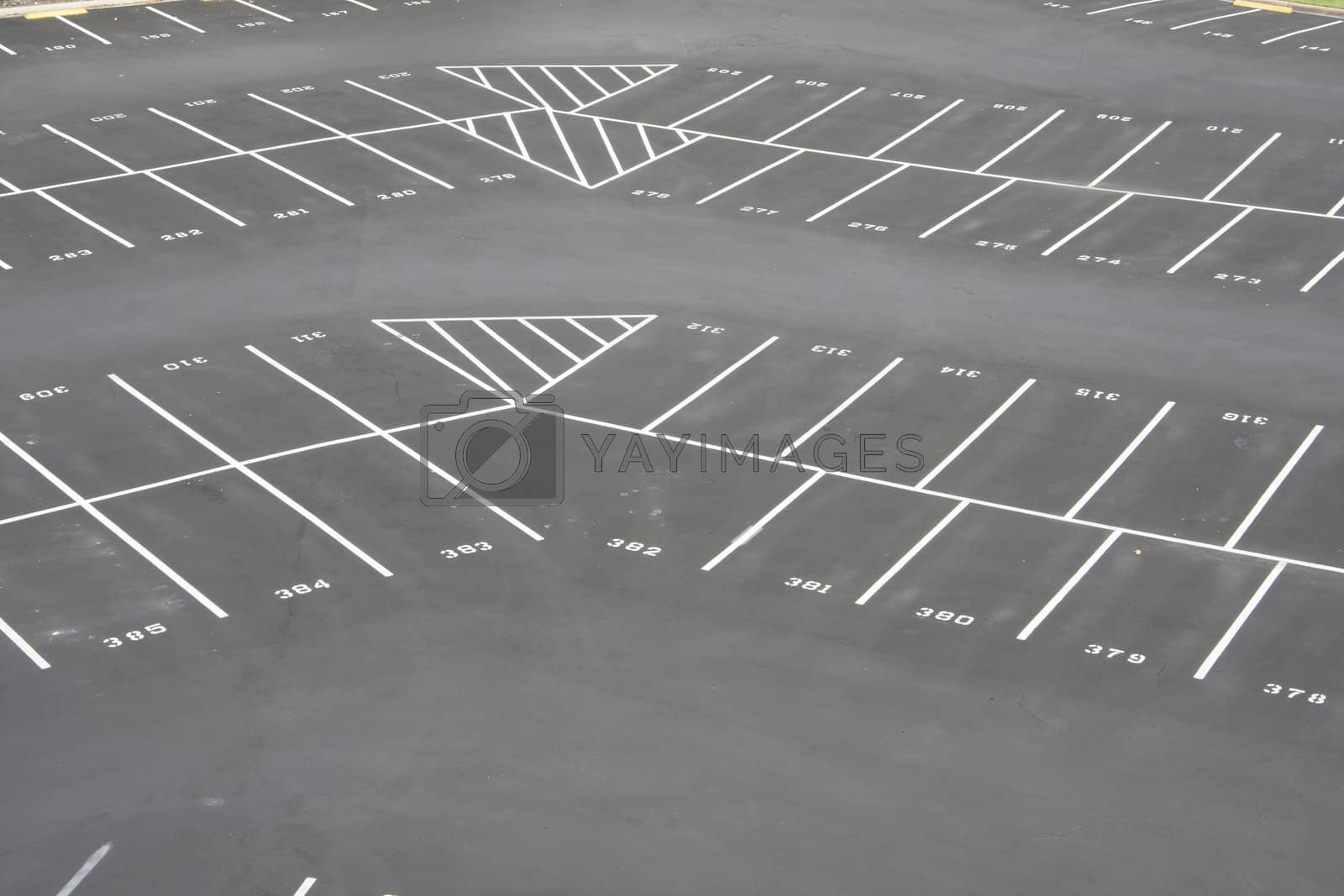 Royalty free image of large empy parking lot corner by lbarn