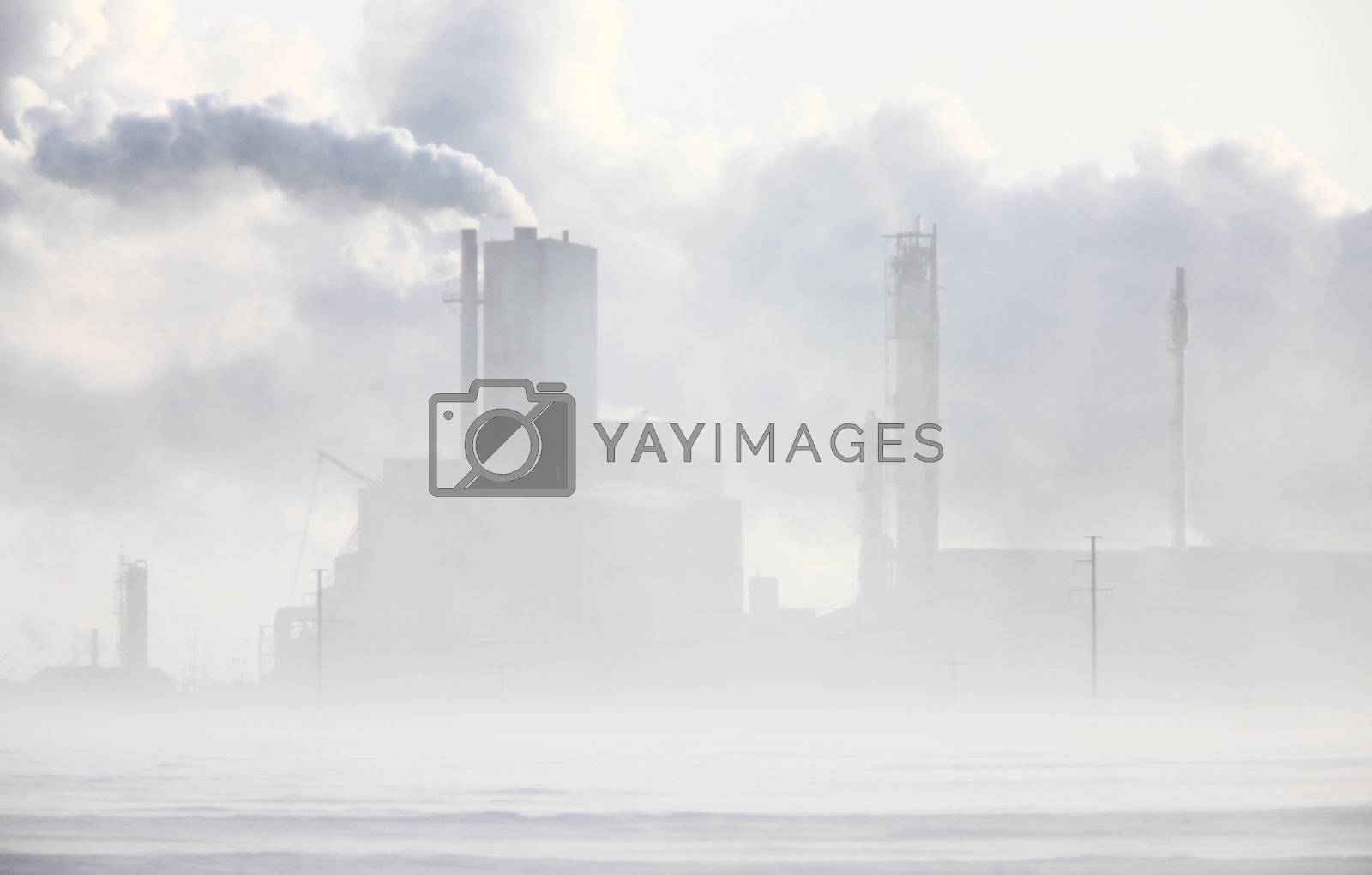 Royalty free image of Potash Mine in Winter Saskatchewan by pictureguy