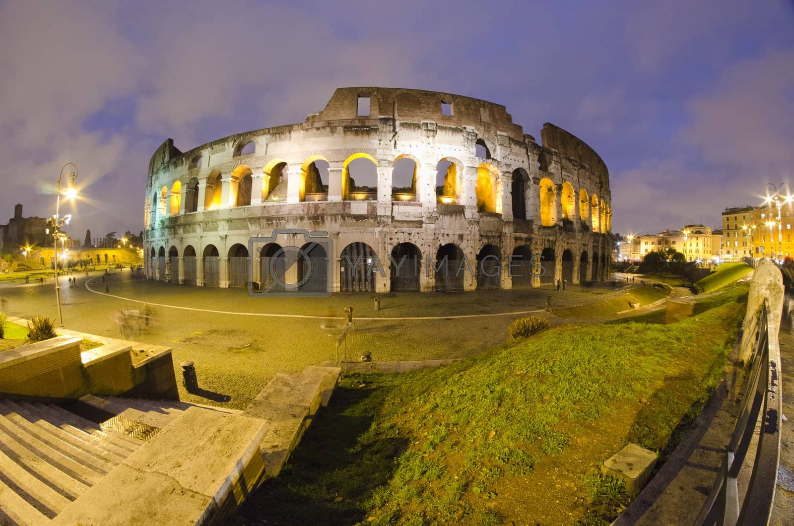 Royalty free image of Colosseum at Night, Rome by jovannig