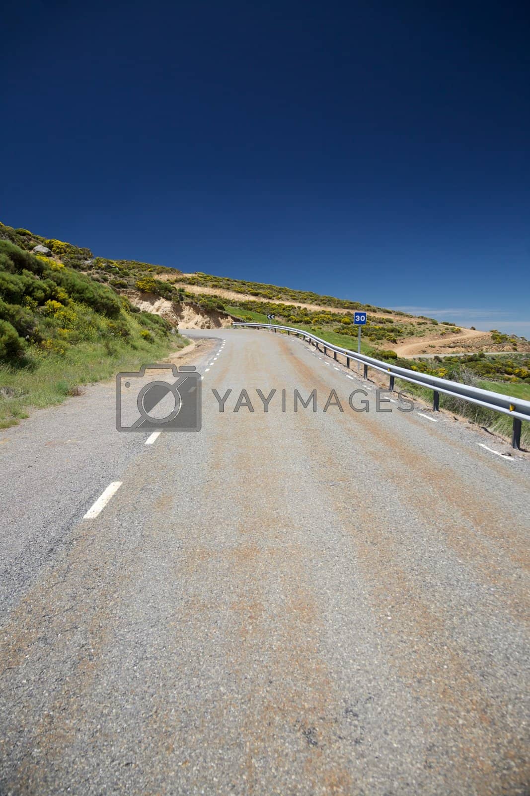 Royalty free image of slow speed rural road by quintanilla