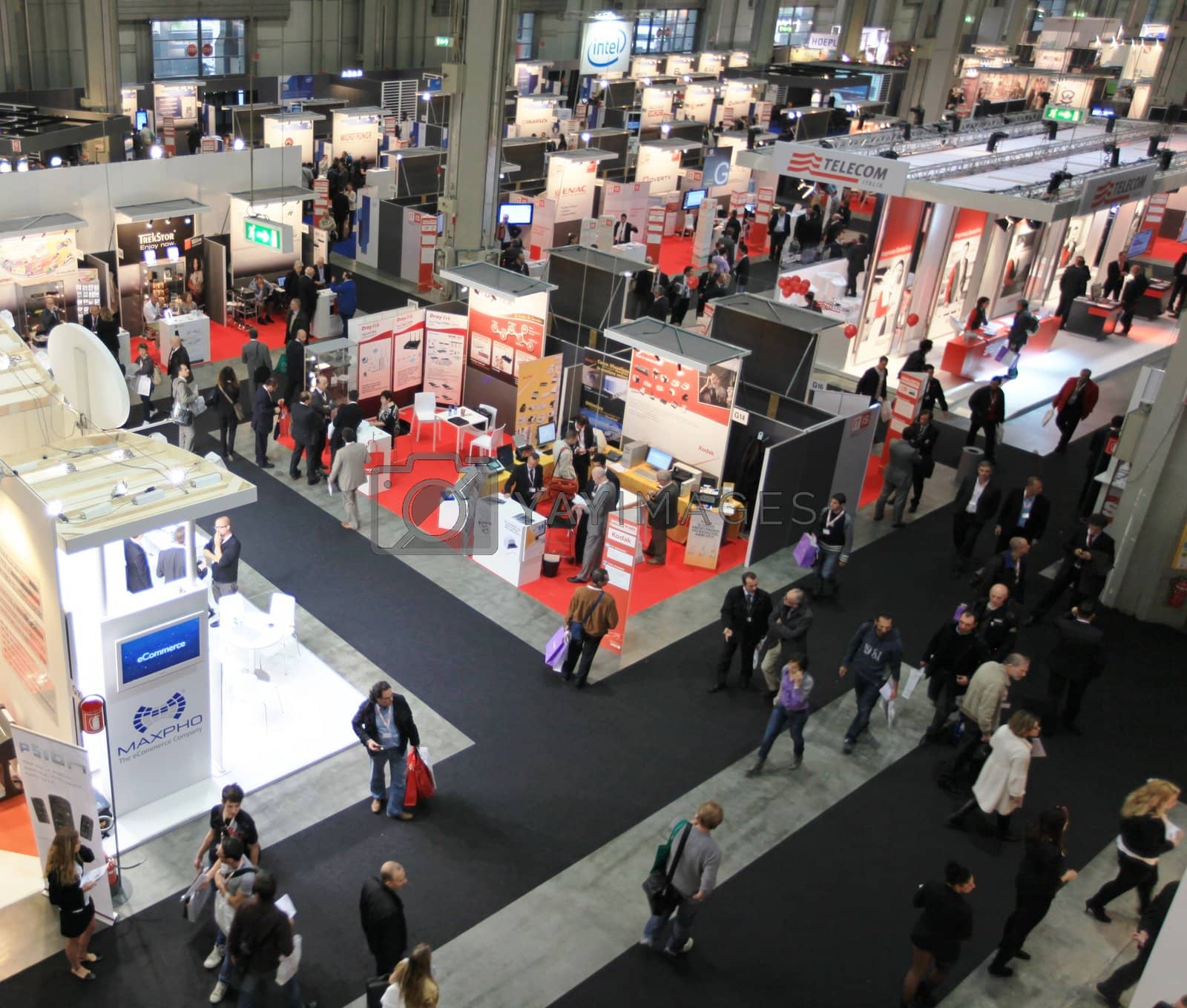 Royalty free image of 2011, International tradeshow of business intelligence and information technology by adrianocastelli