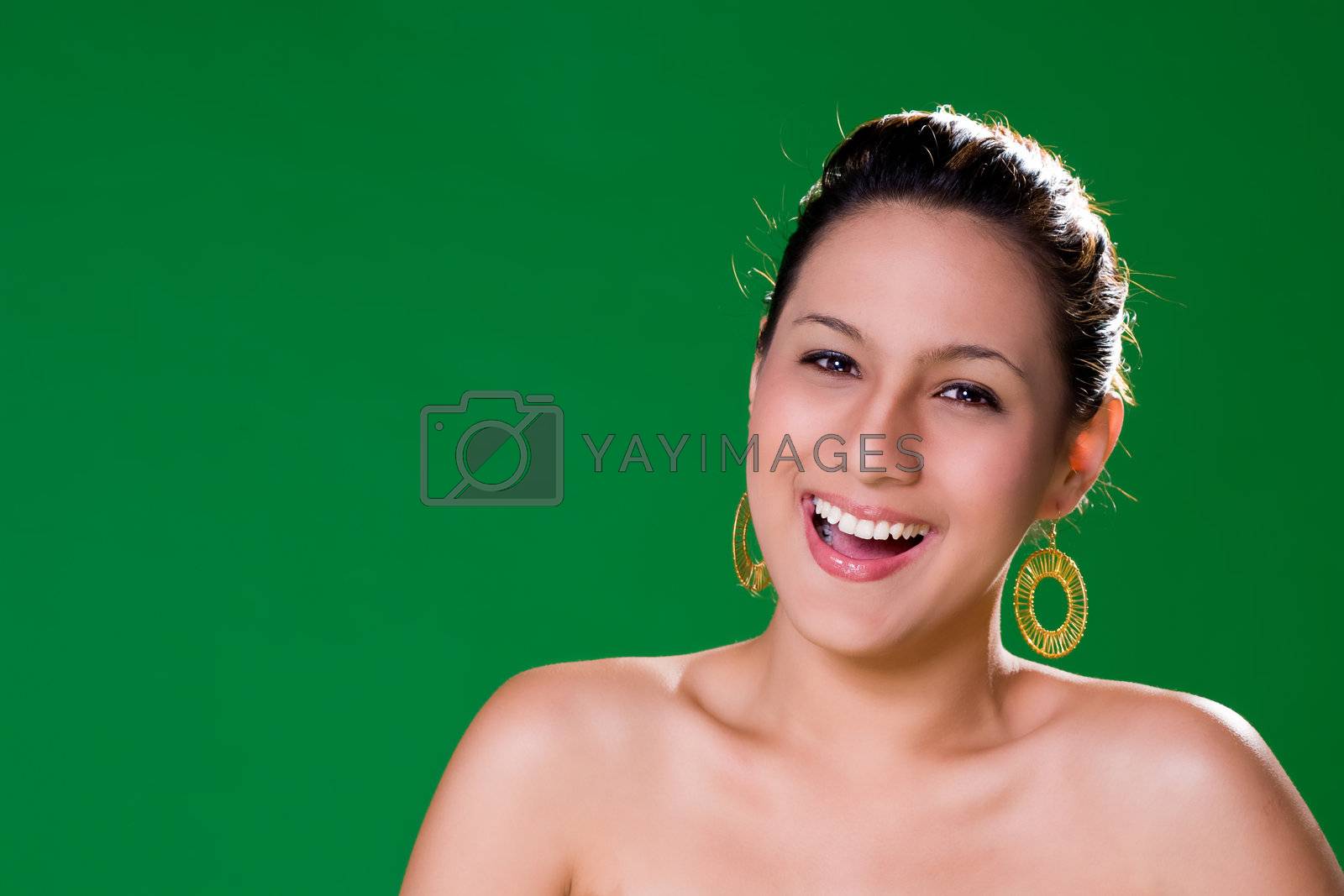 Royalty free image of beautiful natural big smile by eyedear