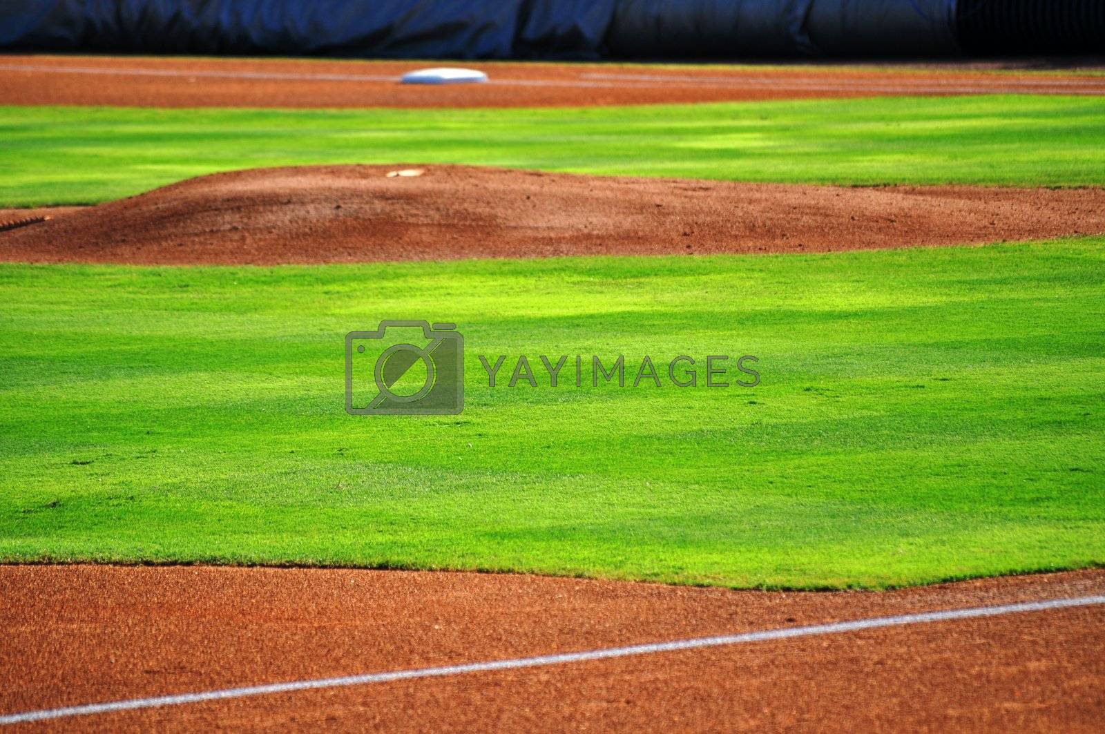 Royalty free image of Baseball pitchers mound by RefocusPhoto