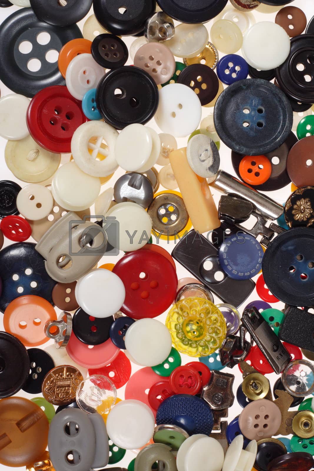 Royalty free image of Many different sized and shaped buttons by aguirre_mar
