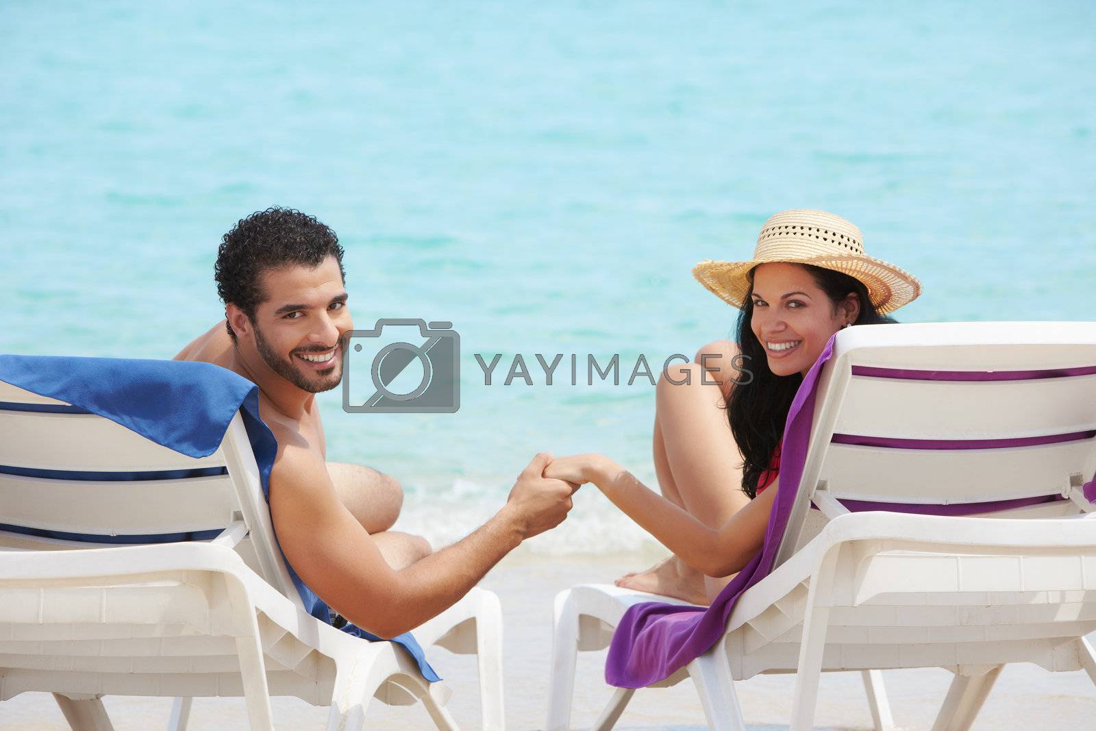 Royalty free image of man and woman doing honeymoon in cuba by diego_cervo