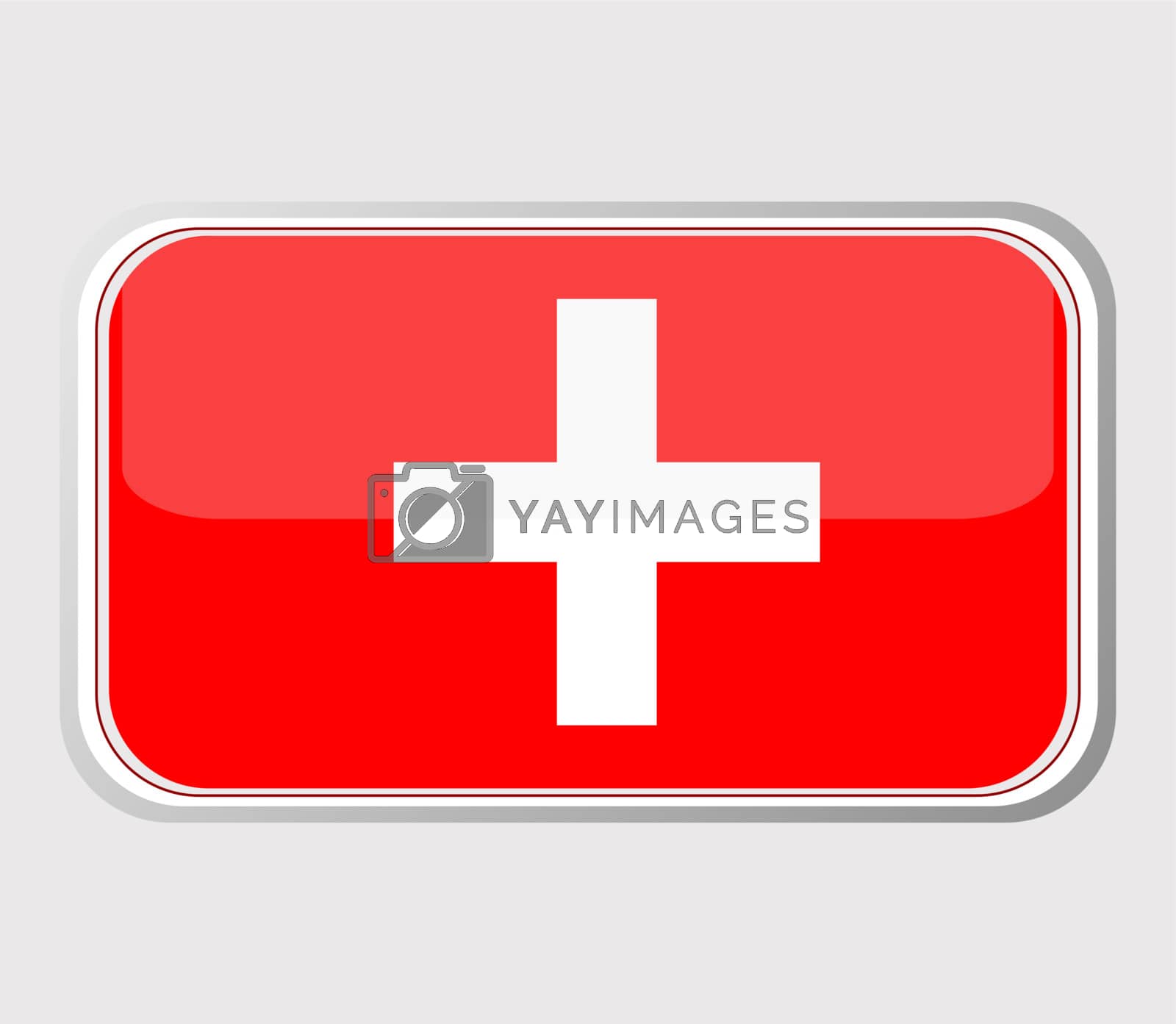 Royalty free image of Flag of switzerland in the form. vector by fotoscool