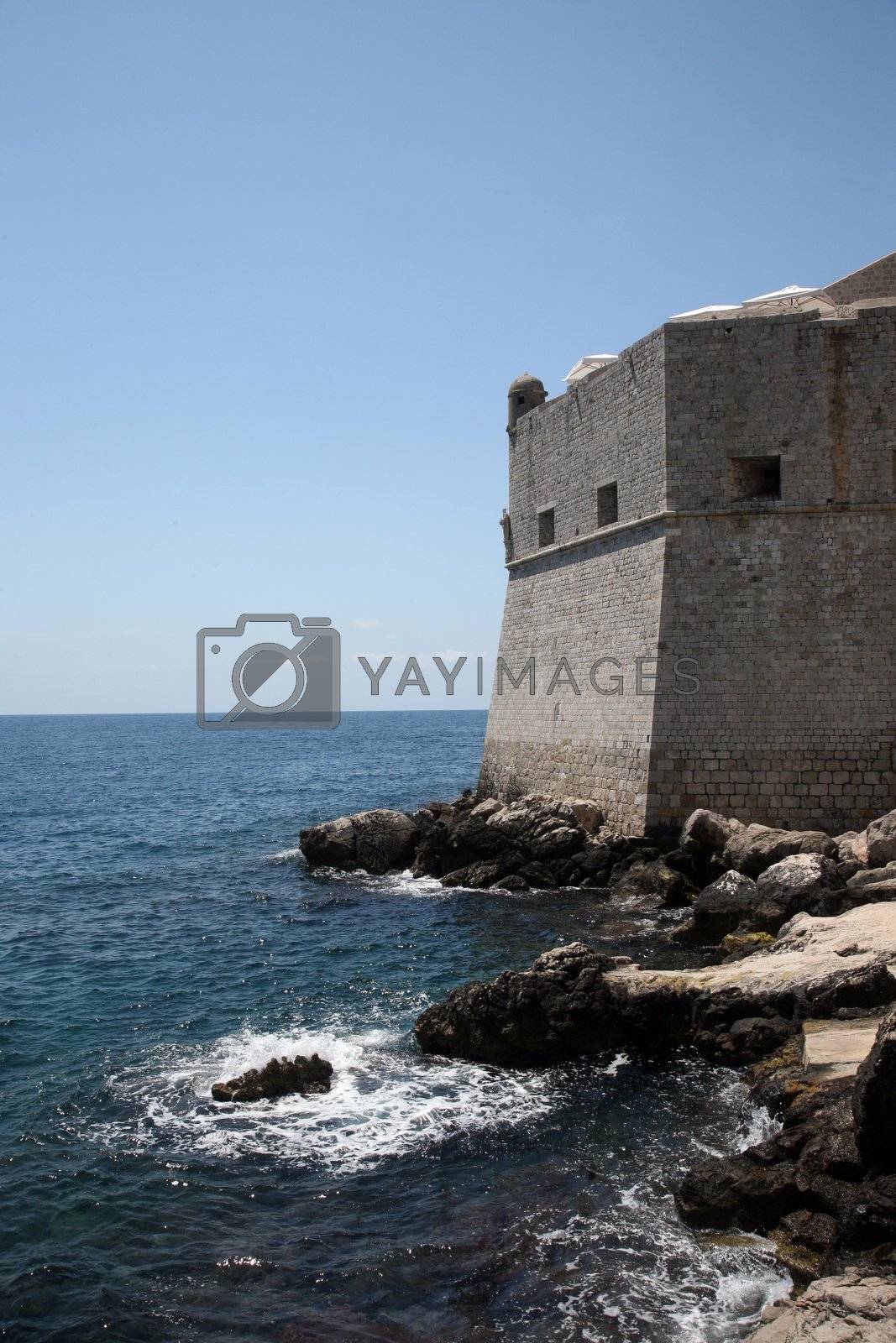 Royalty free image of Dubrovnik city walls by atlas