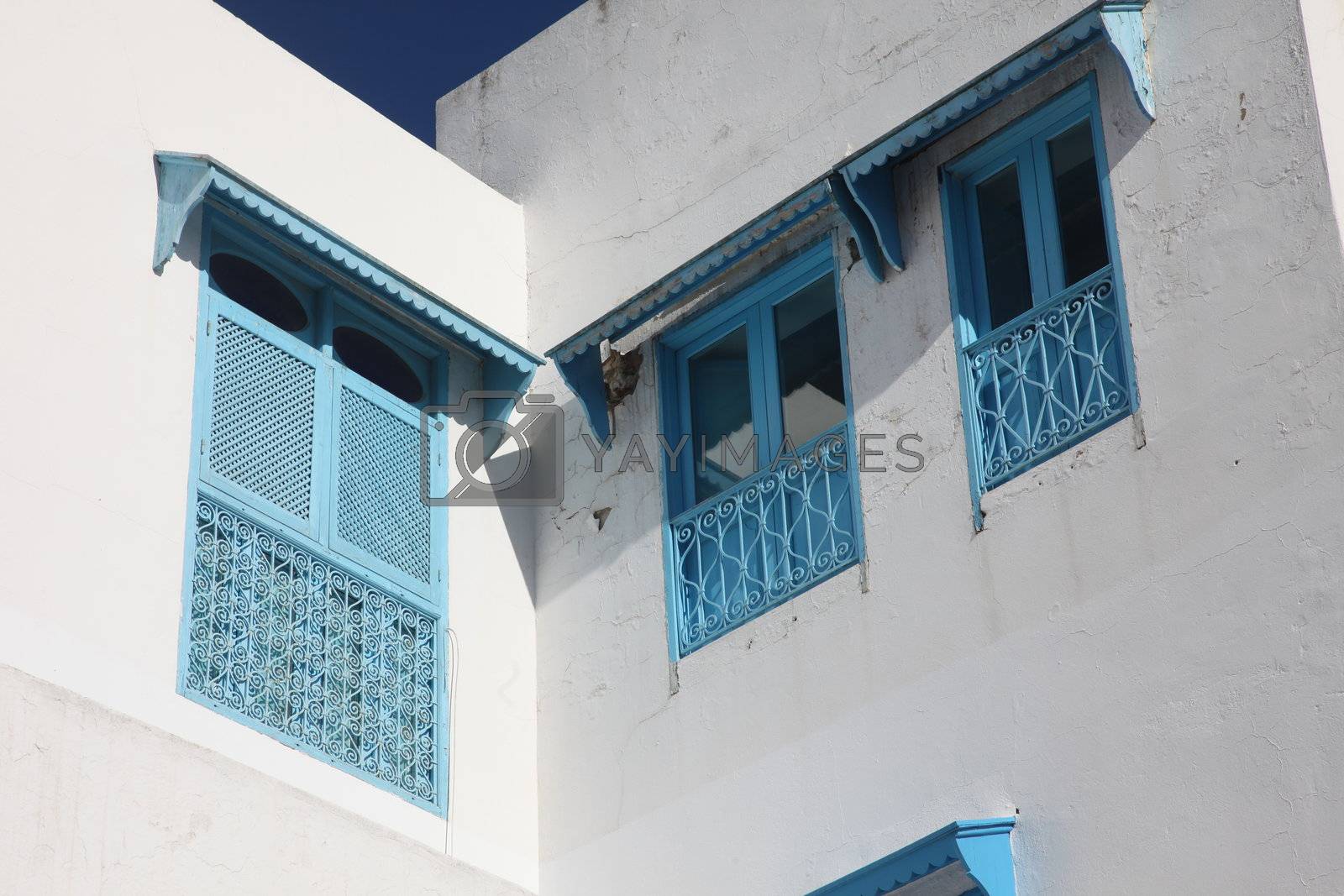 Royalty free image of Traditional window from Sidi Bou Said, Tunis by atlas