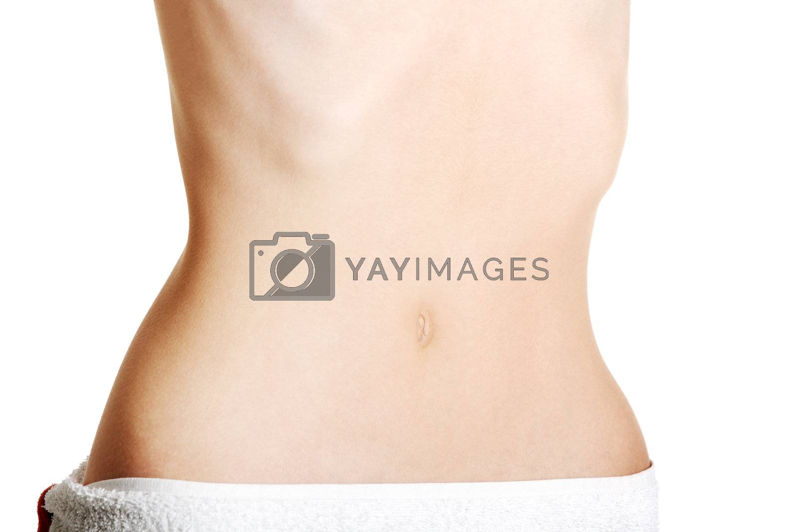Royalty free image of Closeup on a skinny belly. by BDS