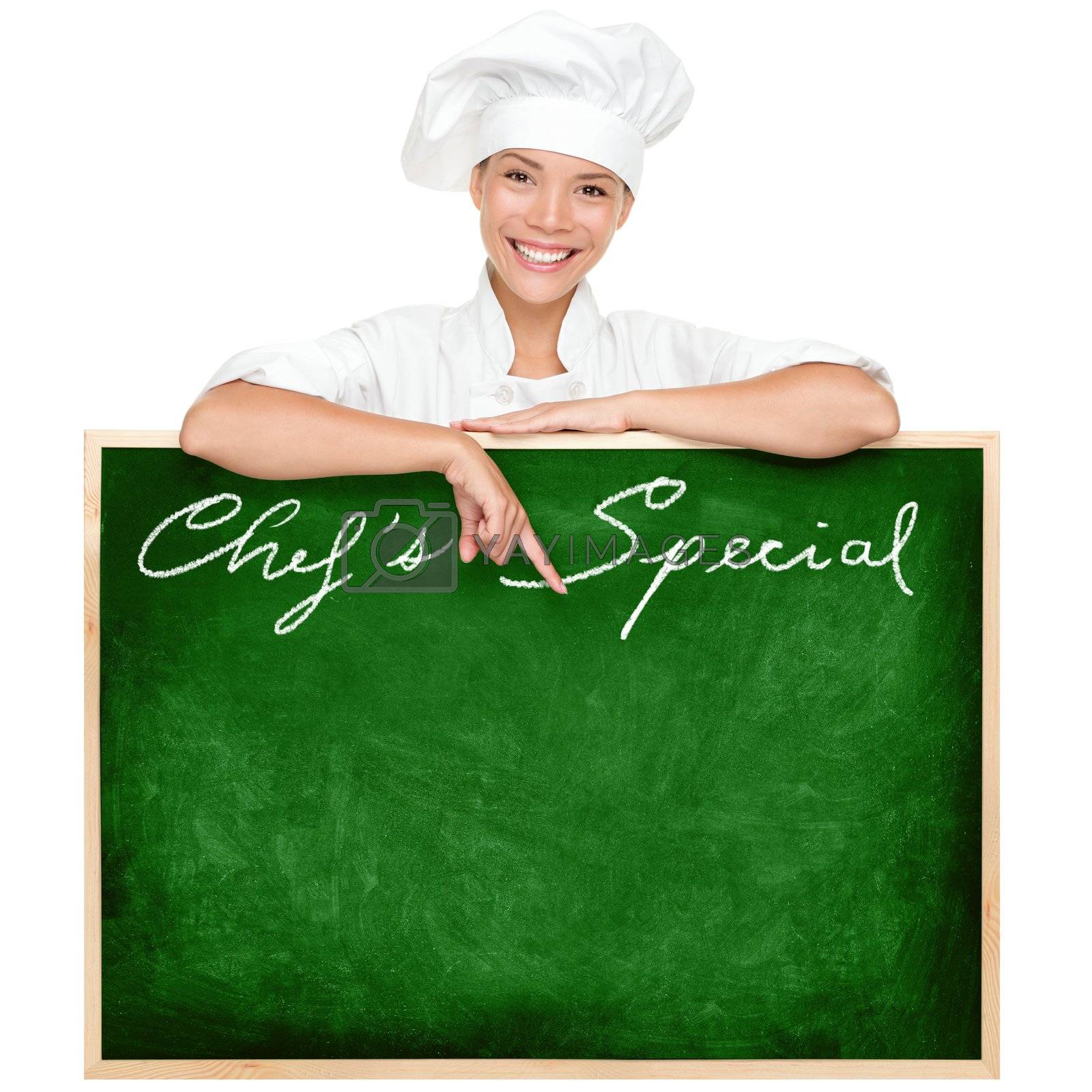 Royalty free image of Chef menu sign by Maridav