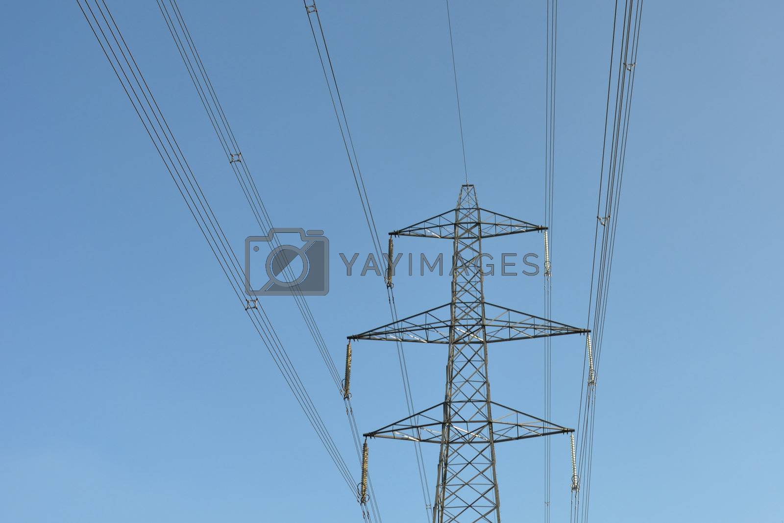 Royalty free image of High Voltage Electricity Pylon by pauws99