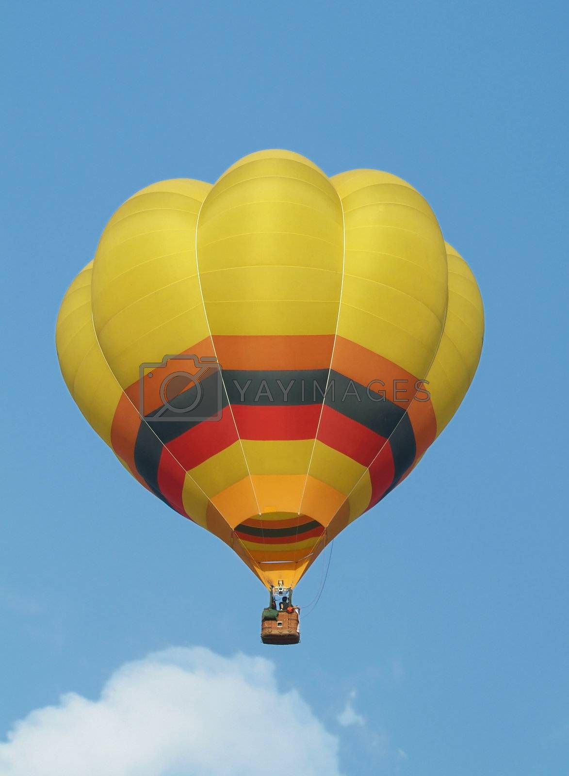 Royalty free image of Yellow hot-air balloon by epixx
