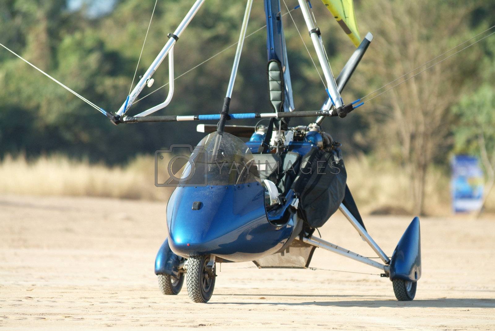 Royalty free image of Microlight on the ground by epixx