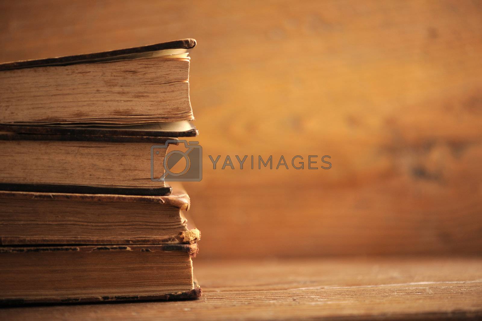 Royalty free image of old book close up by stokkete