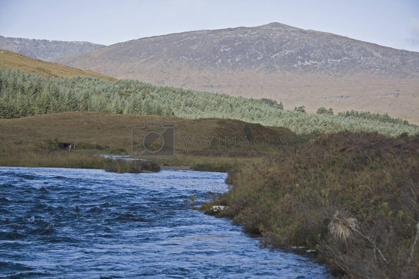 Royalty free image of river in the scottisch highlands by gewoldi