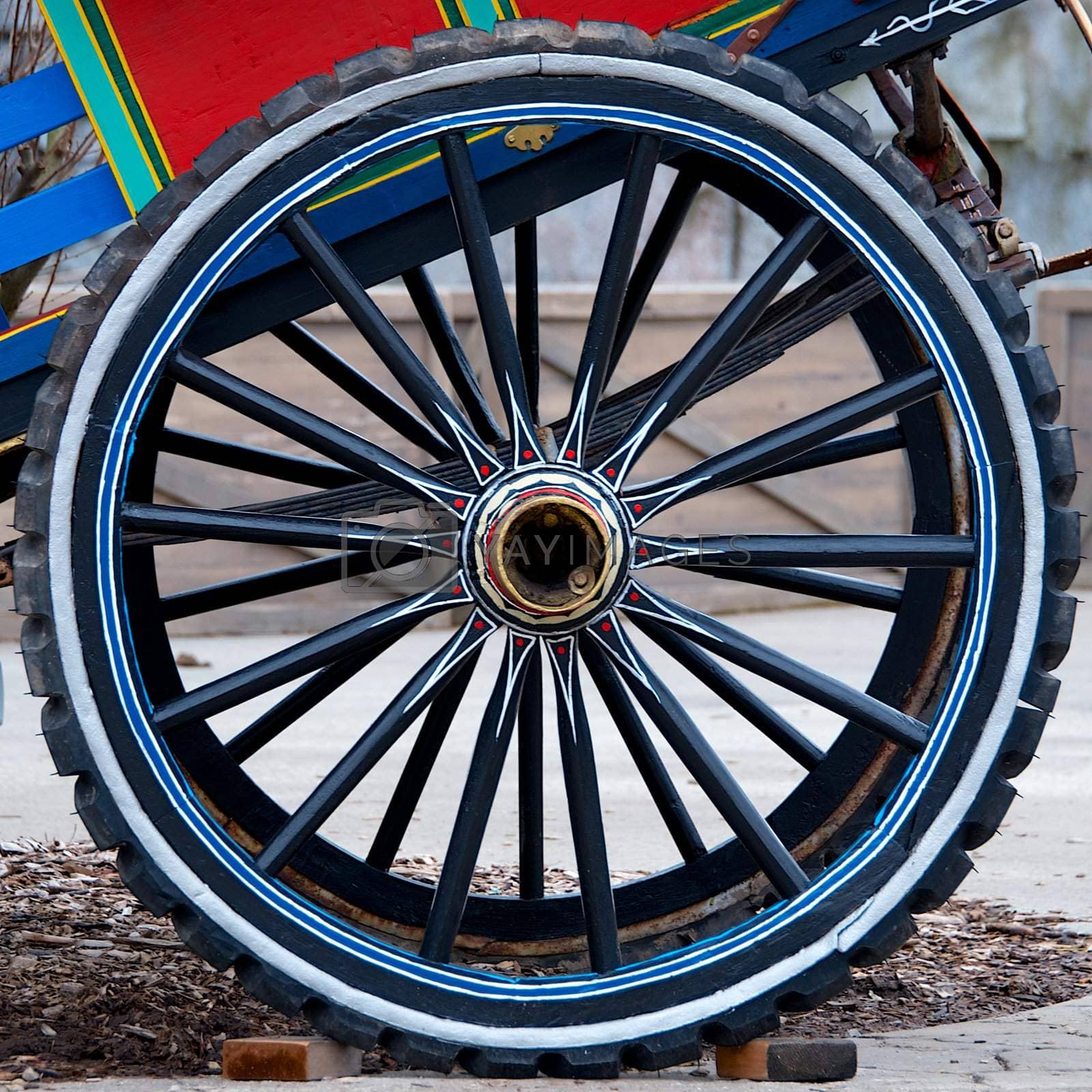 Royalty free image of Cart wheel by berkehaus