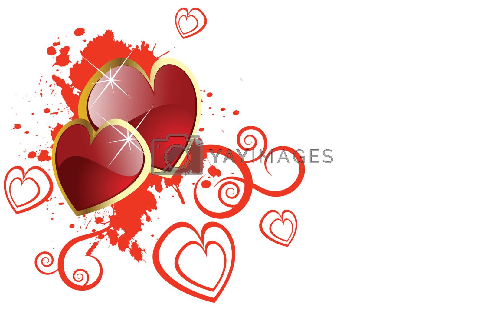 Royalty free image of the vector valentines day background by sdmix