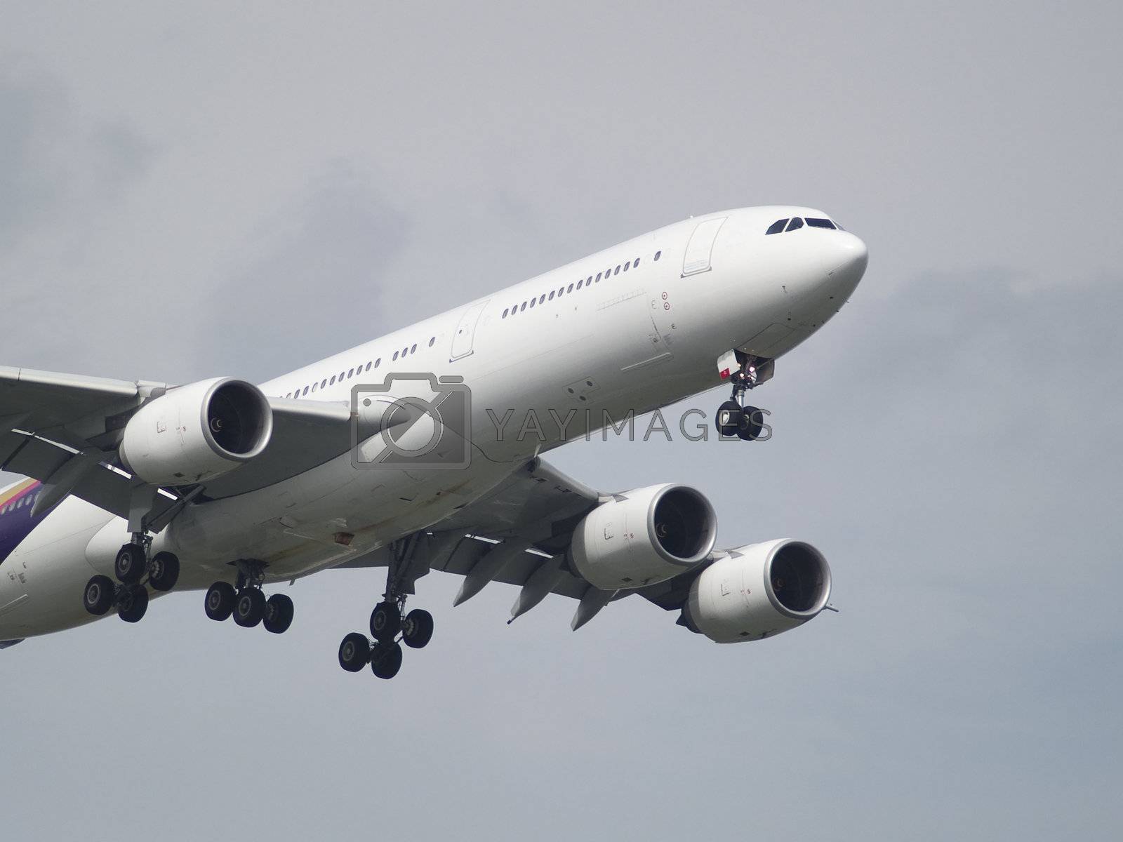 Royalty free image of Airliner landing by epixx